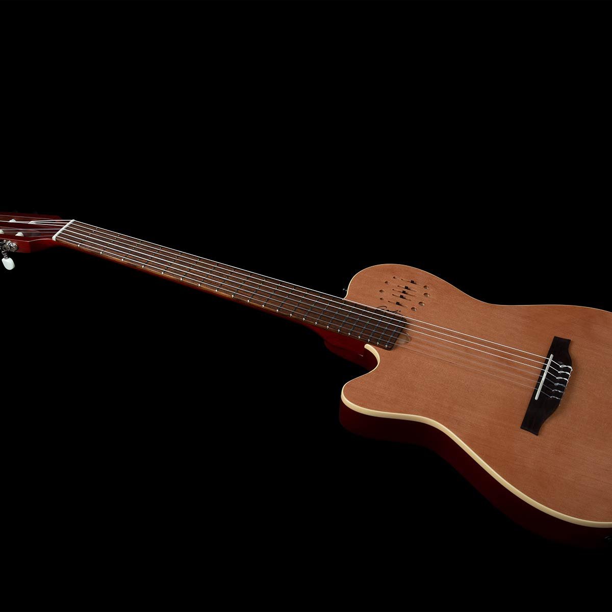 Godin Multiac 035878 6 Strings Hollow-Body Electric Guitar, Left-Handed, Natural SG