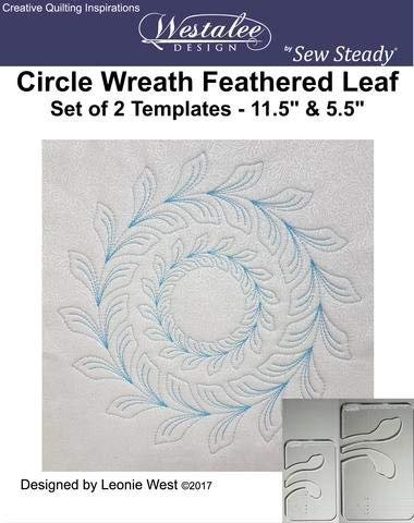 Westalee Circle Wreath Feathered Leaf by Sew Steady
