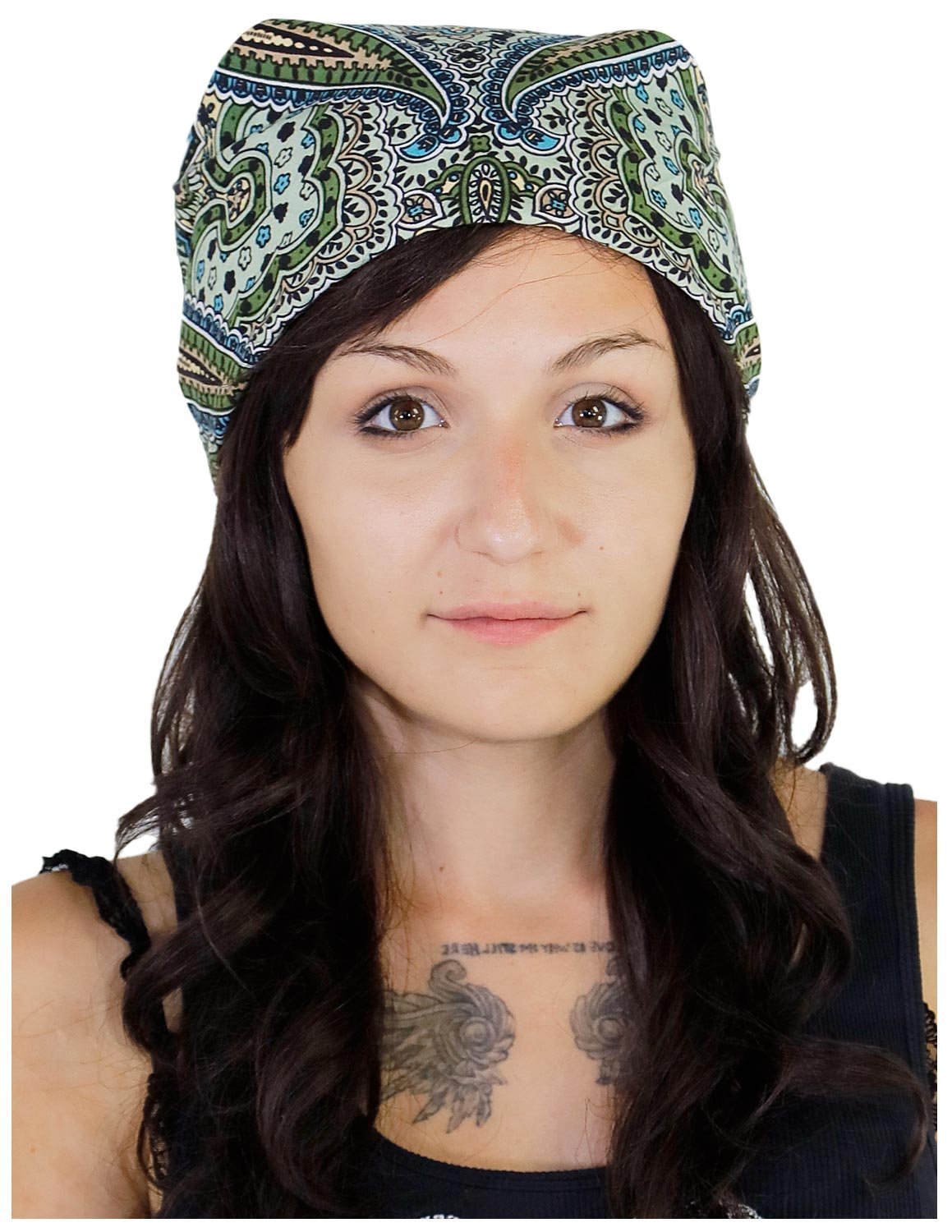 Sunshine Joy Paisley Hippie Bandana 22x22 Inches - Classic Red