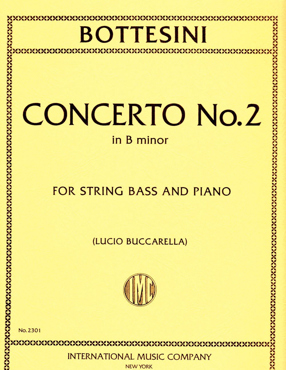 Concerto No. 2 in B minor for String Bass (IMC2301)