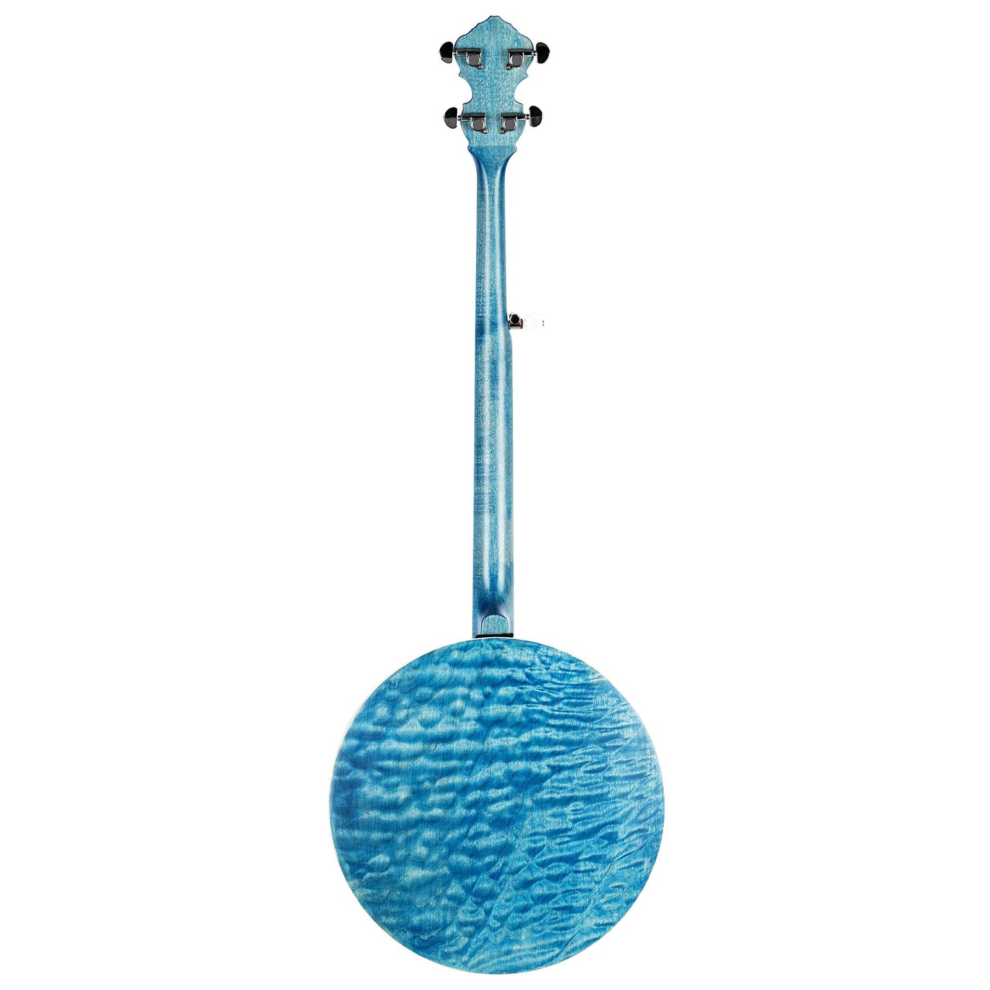 Ortega Guitars Facon Falcon Series 5-String Quilted Maple Resonator Acoustic-Electric Banjo w/Bag, Right (OBJE400TBL)