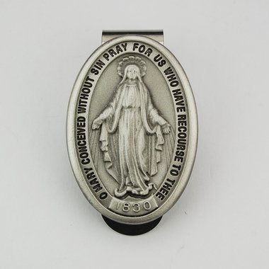 Miraculous Medal Visor Clip