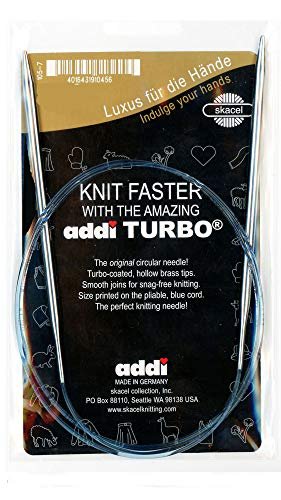 addi Knitting Needle Turbo Circular Skacel Blue Cord 32 inch (80cm) Size US 03 (3.25mm)