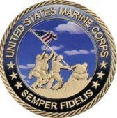 United States Marine Corps Semper Fidelis Challenge Coin