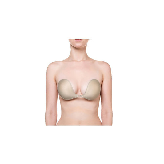 NuBra Push up Plunge with Molded Pads L398 (Nude, D)