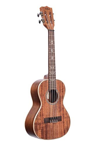 Kala Brand Music Co. All Solid Acacia, 4-String Ukulele, Natural, Tenor (KA-SA-T)