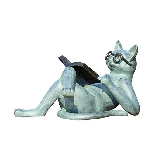 SPI Home 33650 Literary Cat Garden Sculpture