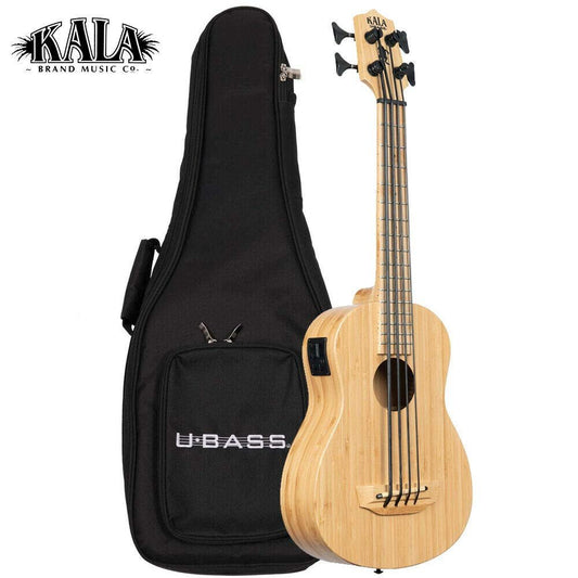 Kala Brand Music Co., 4-String Ukulele, Right, Natural, Ubass BMB-FS
