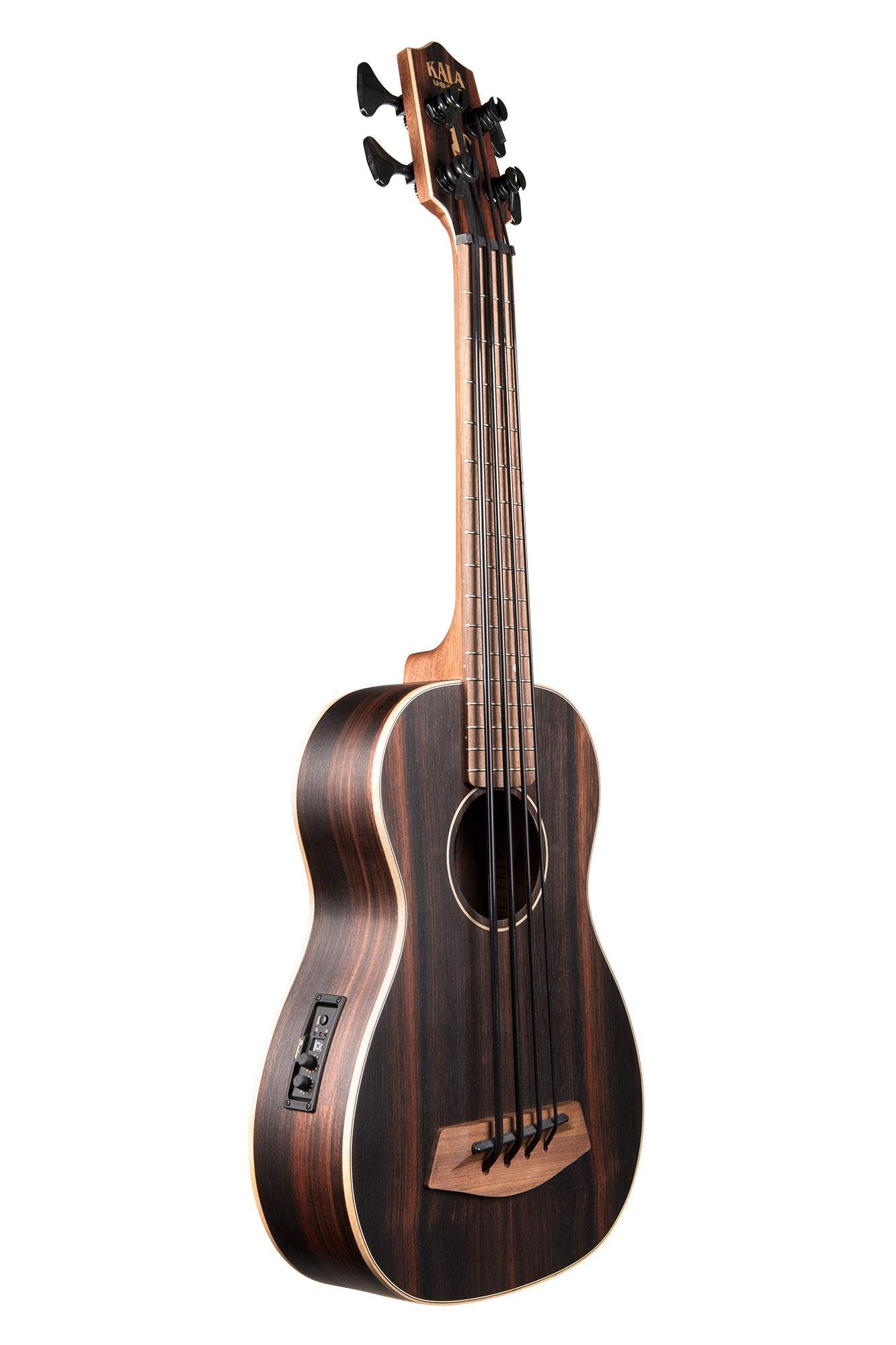 KALA, 4-String Ukulele, Right, Natural (UBASS-EBY-FS)