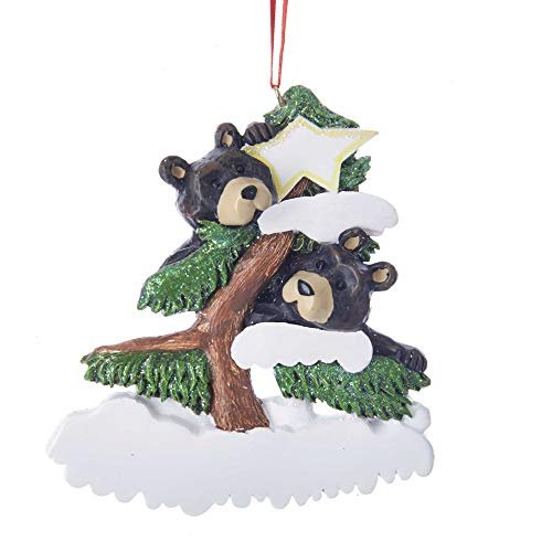 Kurt Adler Bear Family of 2 on Tree Ornament