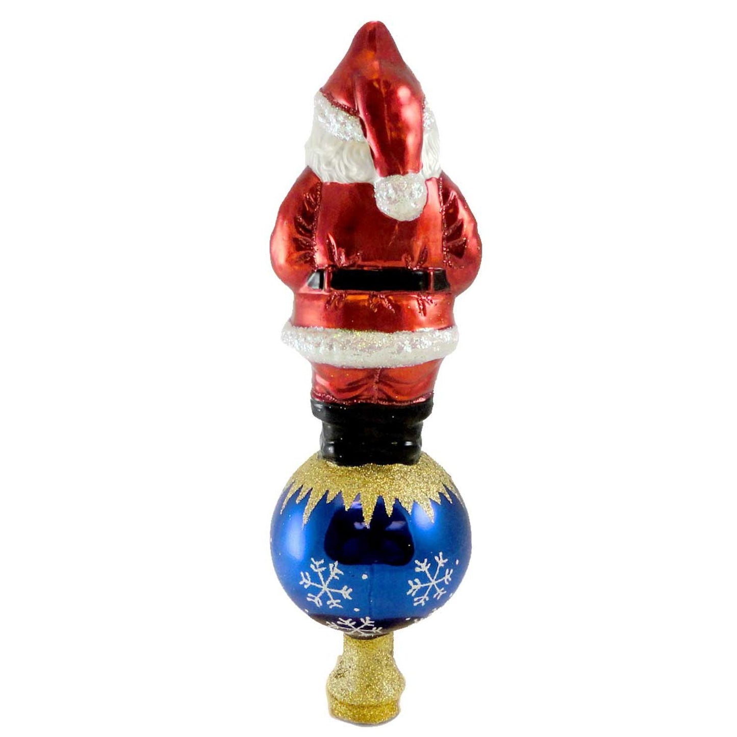 Old World Christmas Ornaments: Santa Tree Top Glass Blown Ornaments for Christmas Tree
