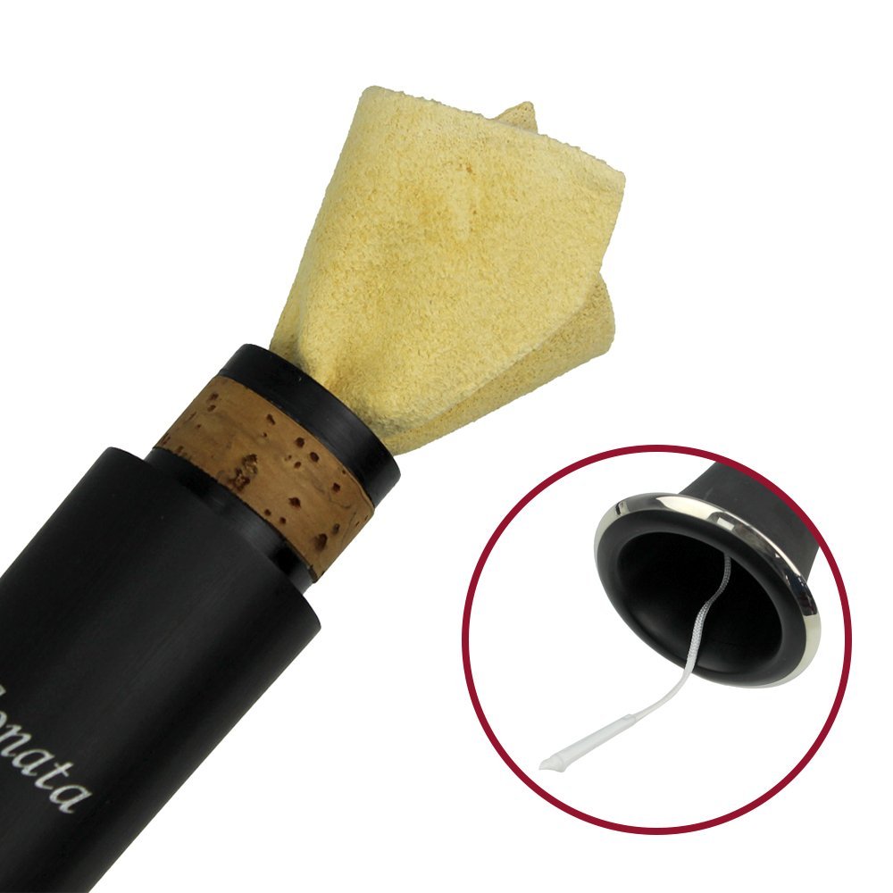 Superslick 076AWM Leather Chamois Clarinet Swab