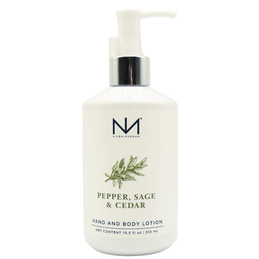 Niven Morgan Pepper, Sage and Cedar Hand and Body Lotion 10.5 fl oz 310 ml