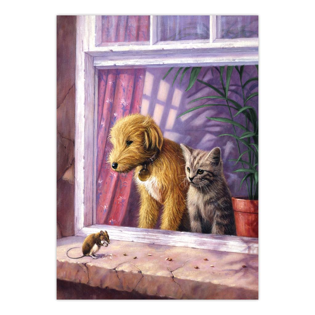 Royal & Langnickel 11 x 15 inch Window Watching Pre-Printed Paint by Number Painting Set