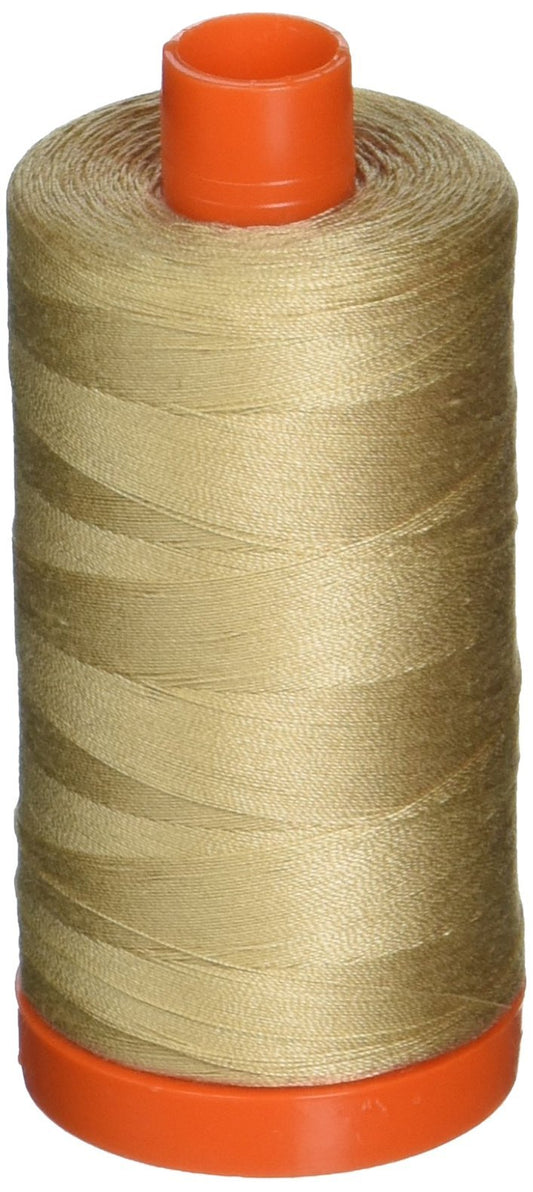 Aurifil Mako Cotton Thread Solid 50wt 1422yds Sand