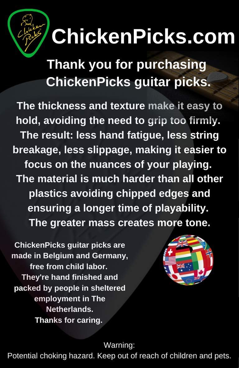 2 x ChickenPicks Bermuda IIIP 2.1 mm guitar picks