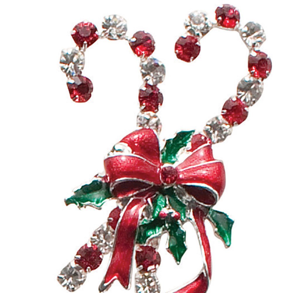 Roman 75368 Pin - Candycane Story With Gift Box - 2.5 in.