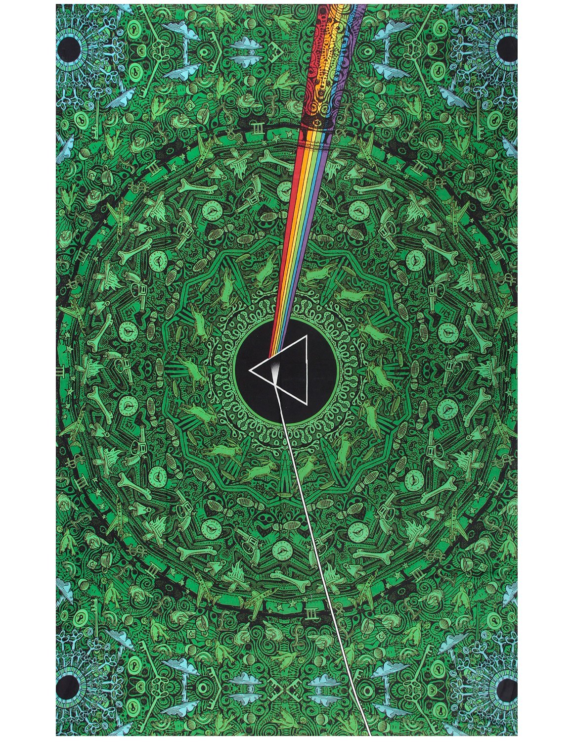 Sunshine Joy Pink Floyd The Dark Side Of The Moon Tapestry Lyrics Green 60x90 Inches