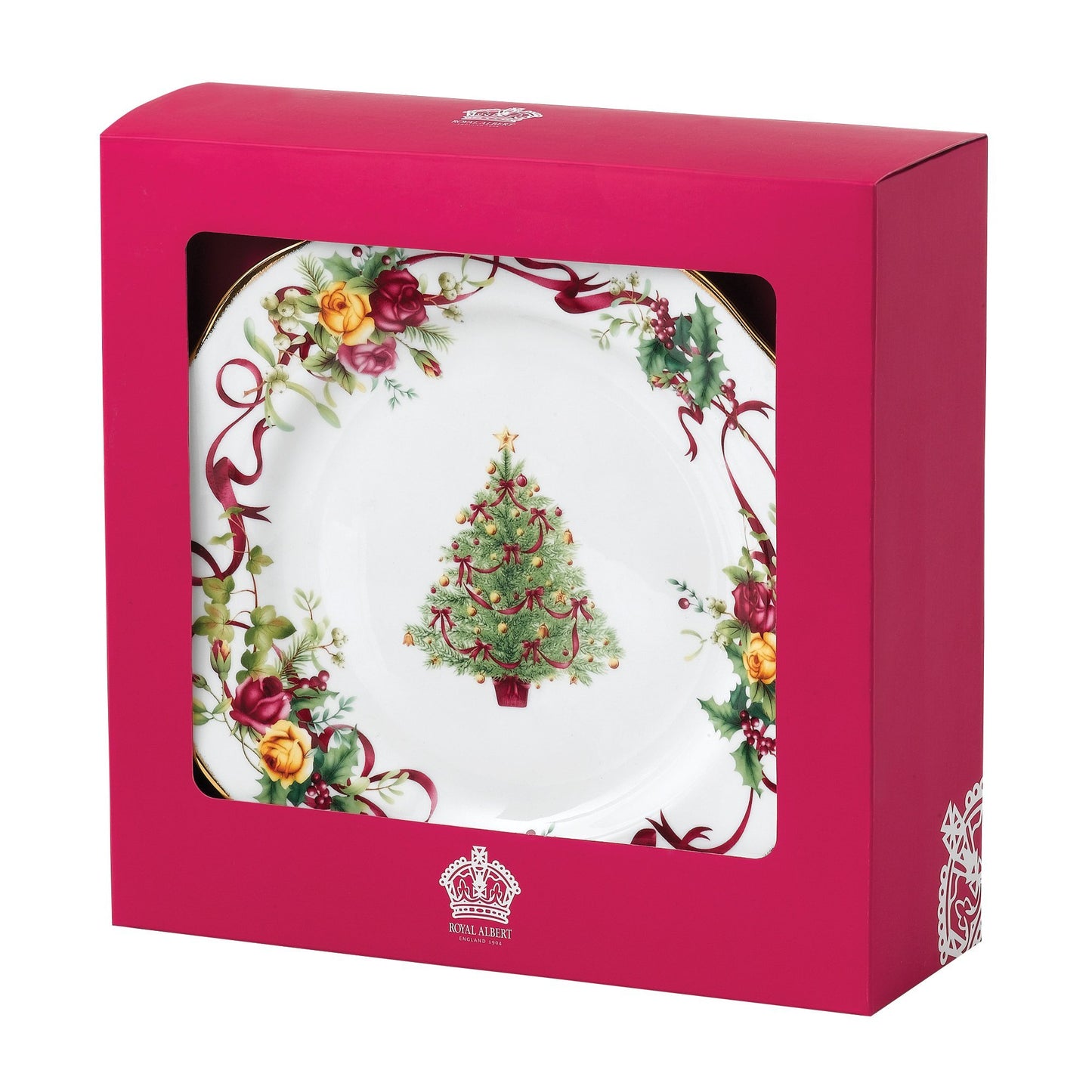 Royal Albert Old Country Roses Christmas Tree Place Setting, 5-Piece