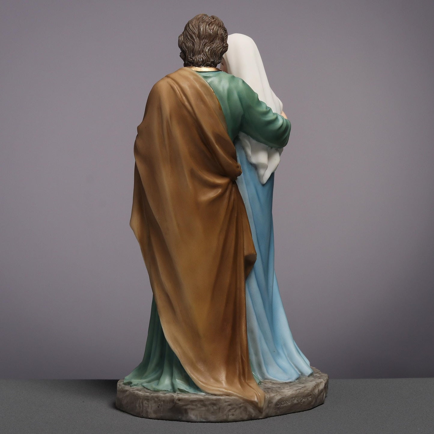 Veronese Design 6 1/8 Inch Holy Family Joseph Mary with Infent Jesus Polyresin Hand Painted Figurine Religious Sculpture