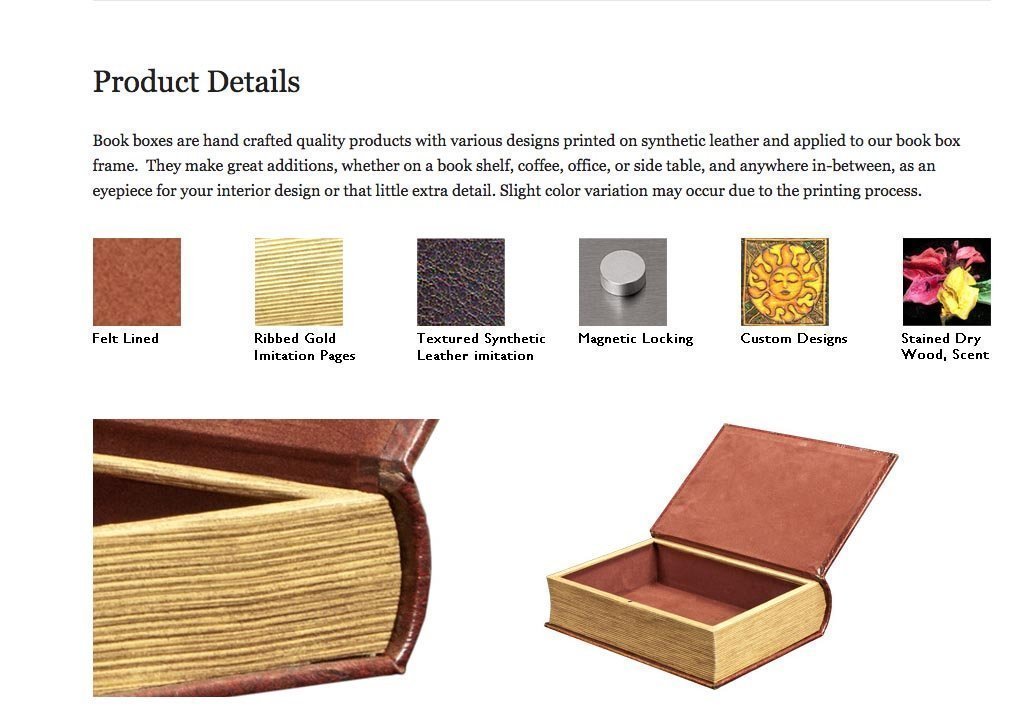 Art Nouveau Flower Motif Secret Nesting Book Box Set