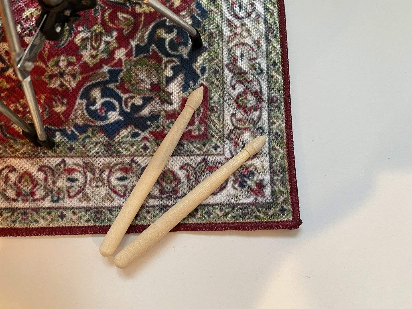 FanMerch Miniature Vintage Drum Rug for 1:4 Scale Axe Heaven Drum Kits for Display Only