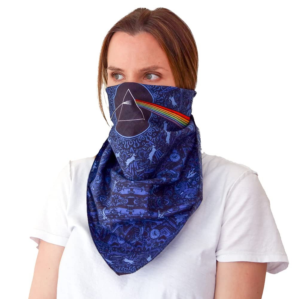 Sunshine Joy® Pink Floyd The Dark Side Of The Moon Blue Lyrics Bandana