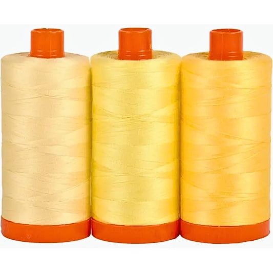 Aurifil Thread CB SicilyYellow 3pc, None