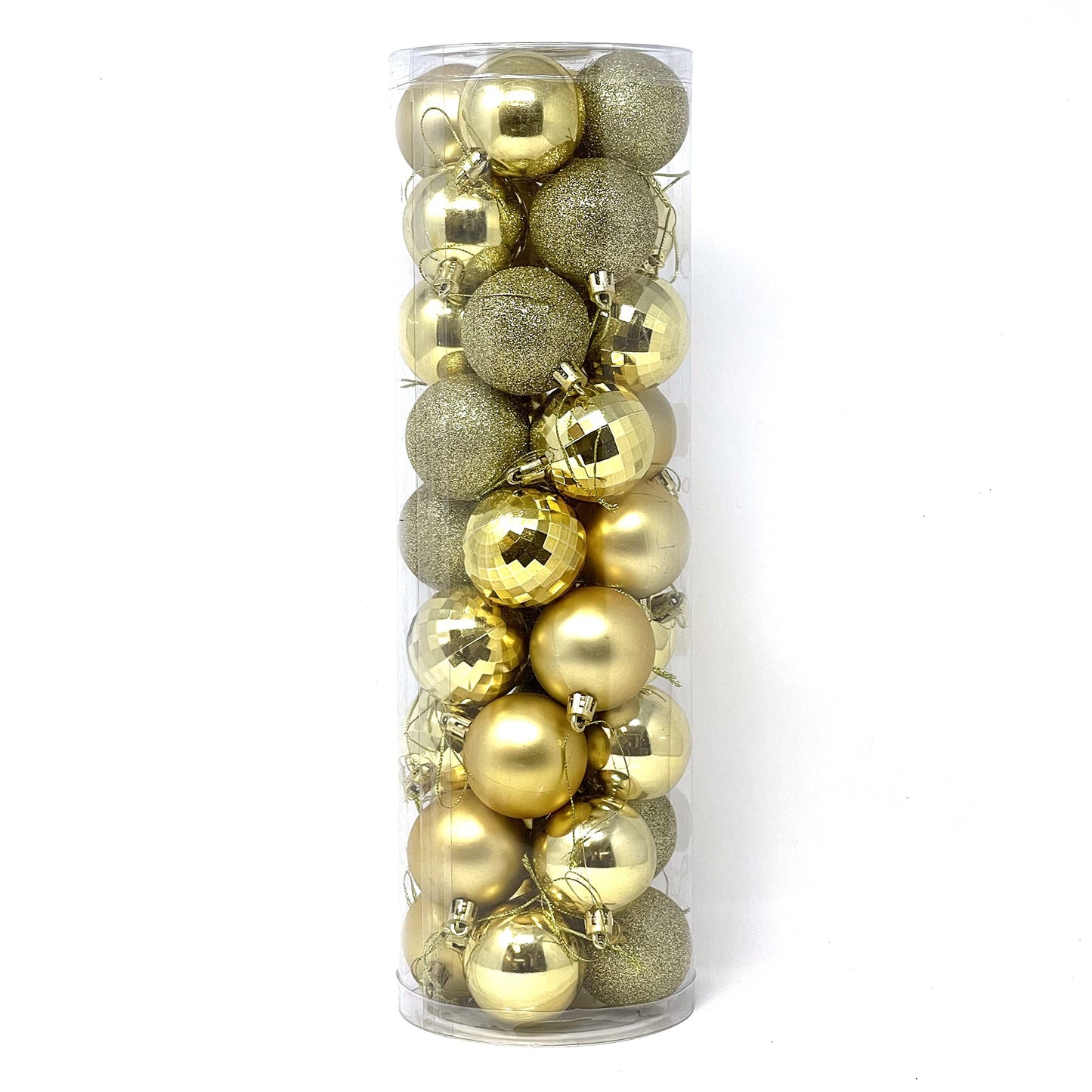 allgala 36 PK 2 Inch (5CM) Christmas Ornament Balls for Xmas Tree-4 Style-