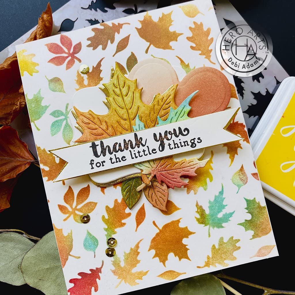 Trees and Leaves Stencil