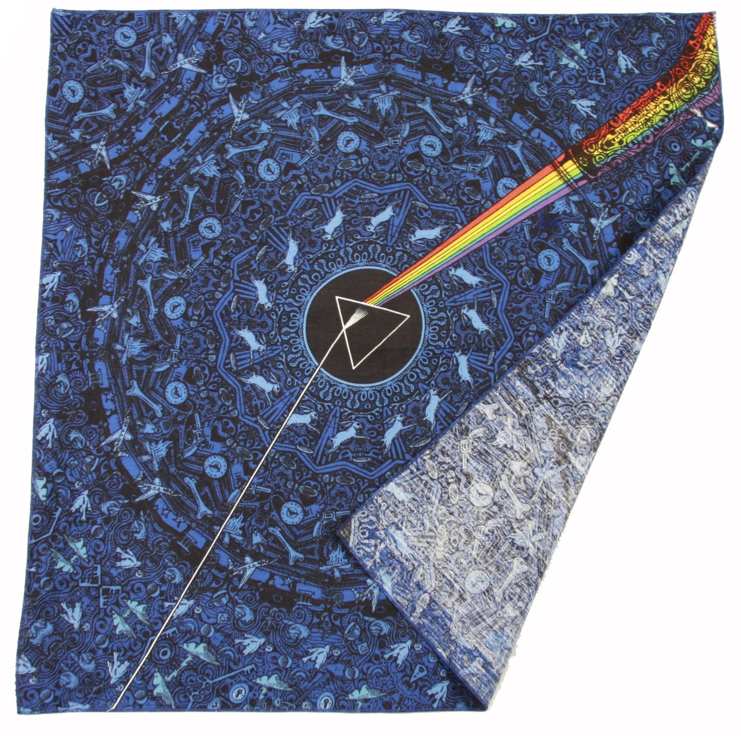 Sunshine Joy® Pink Floyd The Dark Side Of The Moon Blue Lyrics Bandana