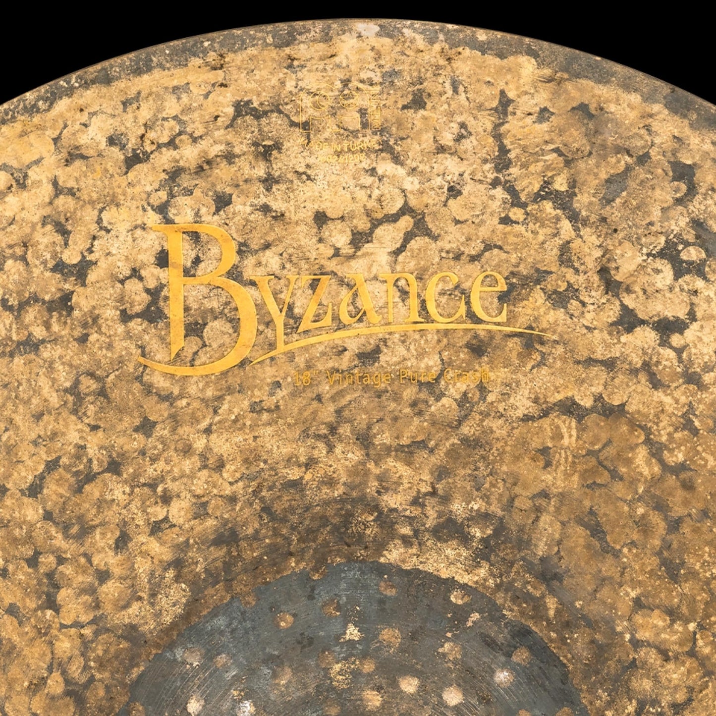 Meinl Cymbals Byzance 18" Vintage Pure Crash — Made in Turkey — Hand Hammered B20 Bronze, 2-Year Warranty, Raw, (B18VPC)