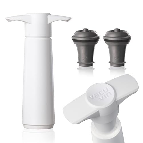Vacu Vin Wine Saver Pump with 4 Vacuum Stoppers and PureWine Histamine/Sulfite Filter