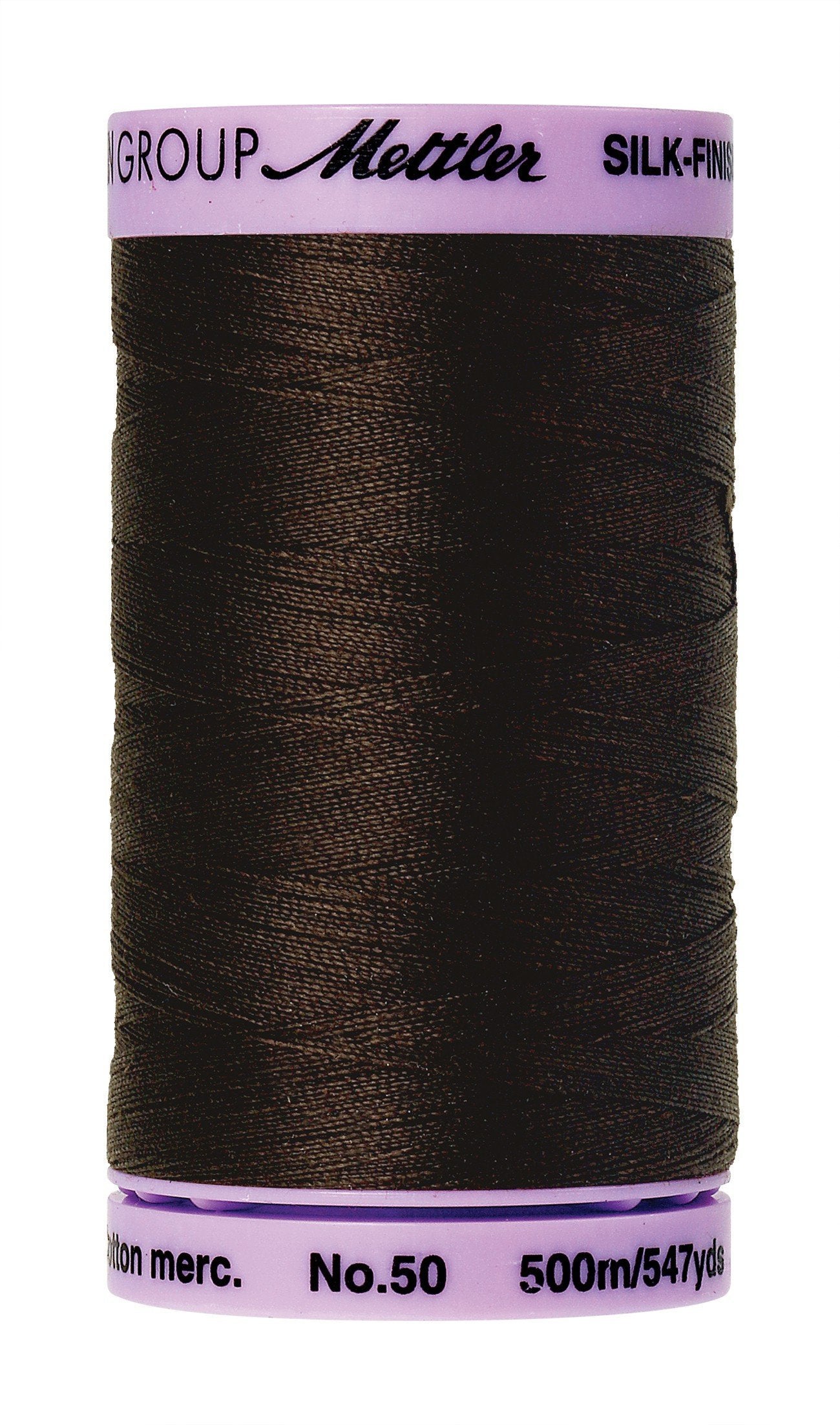 Mettler Silk Finish Cotton Thread, 547-Yard, Very Dark Brown