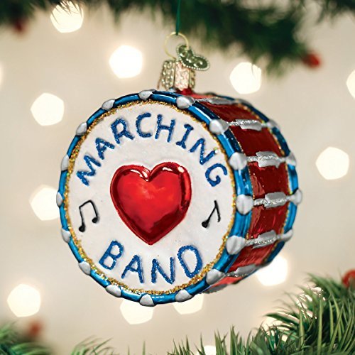 Old World Christmas Ornaments: Musical Instruments Glass Blown Ornaments for Christmas Tree
