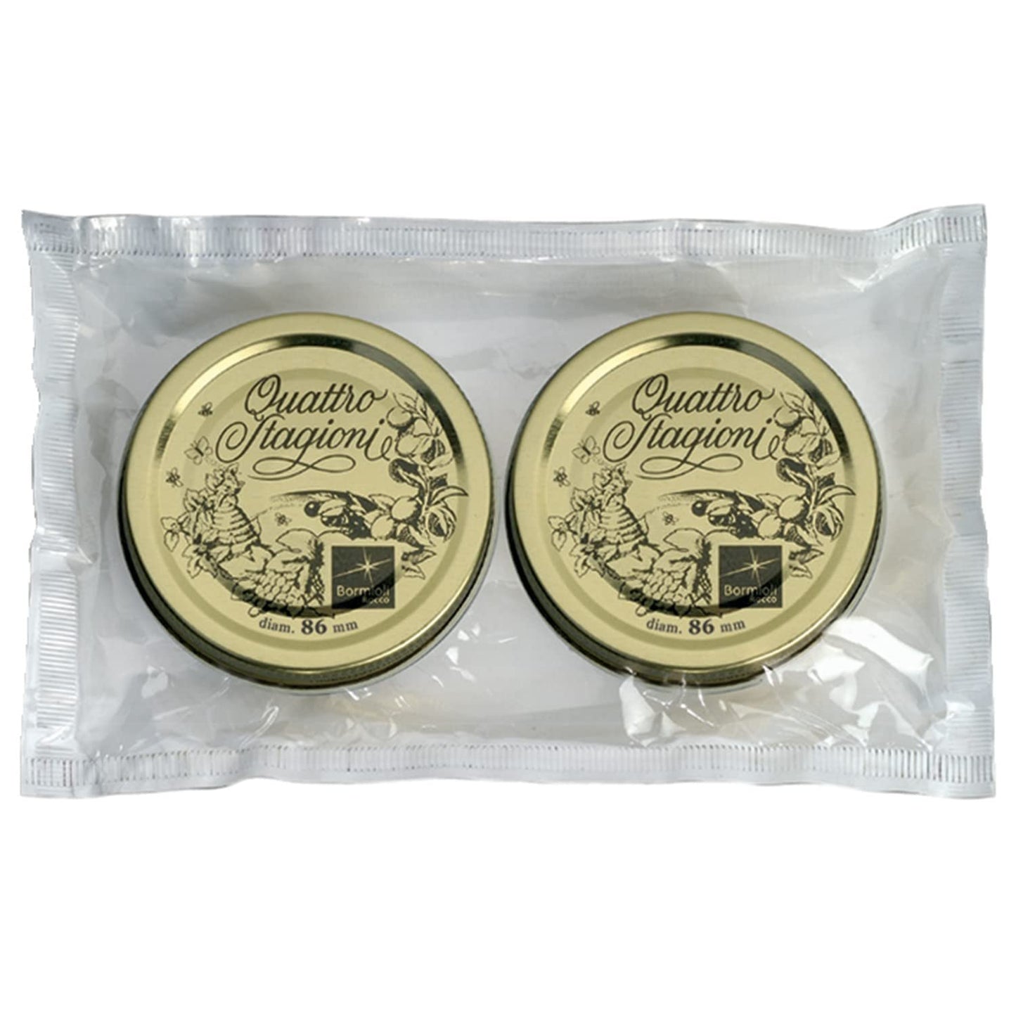 Bormioli Rocco Quattro Stagioni Replacement Lids - #86 (3.38") - Set of 2