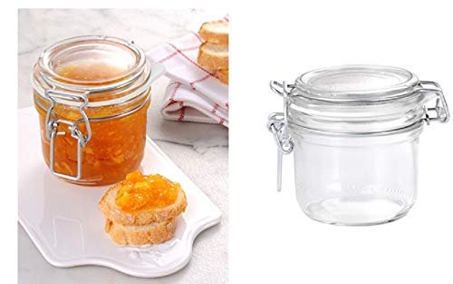 Bormioli Rocco Fido Vaso Round Jar, 6.75 Ounces, 200mll, 12 Pack.