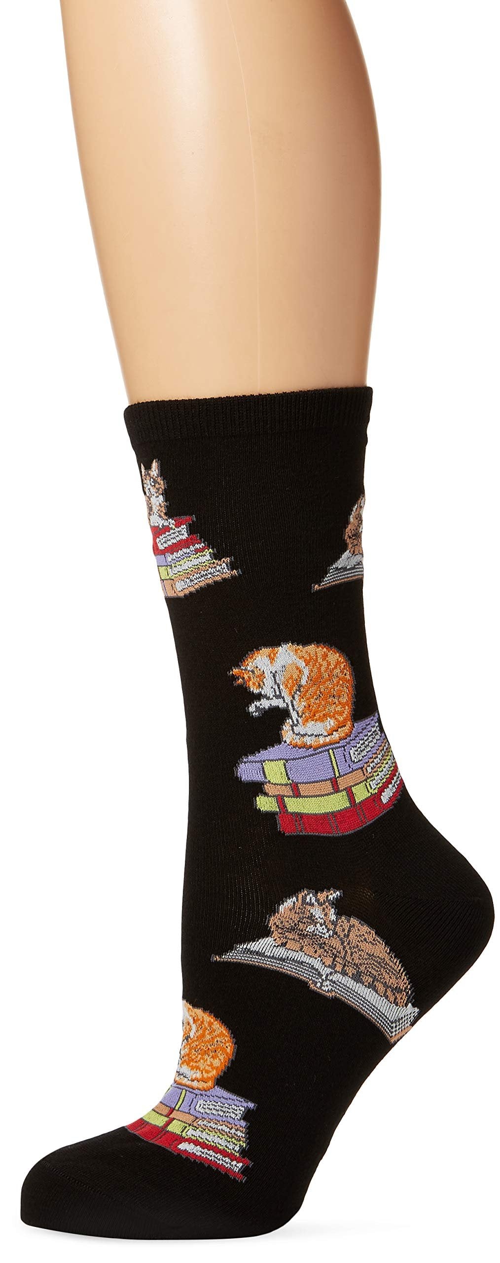 Socksmith Cats on Books Socks