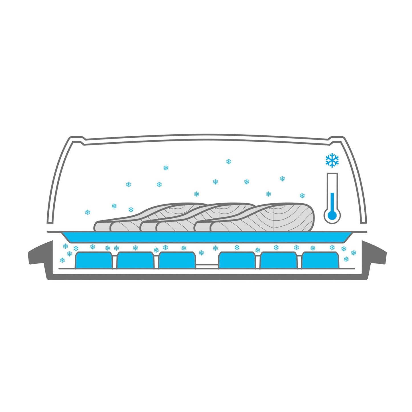 Vacu Vin Food Cooler/Cooling Plate with Protective Lid (3548360)