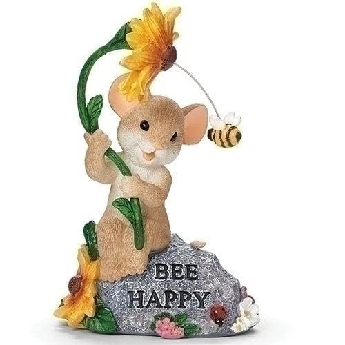 Roman Giftware Inc., Charming Tails Collection, 3" H BEE Happy Figure,Religious, Inspirational, Durable (1x4x2)