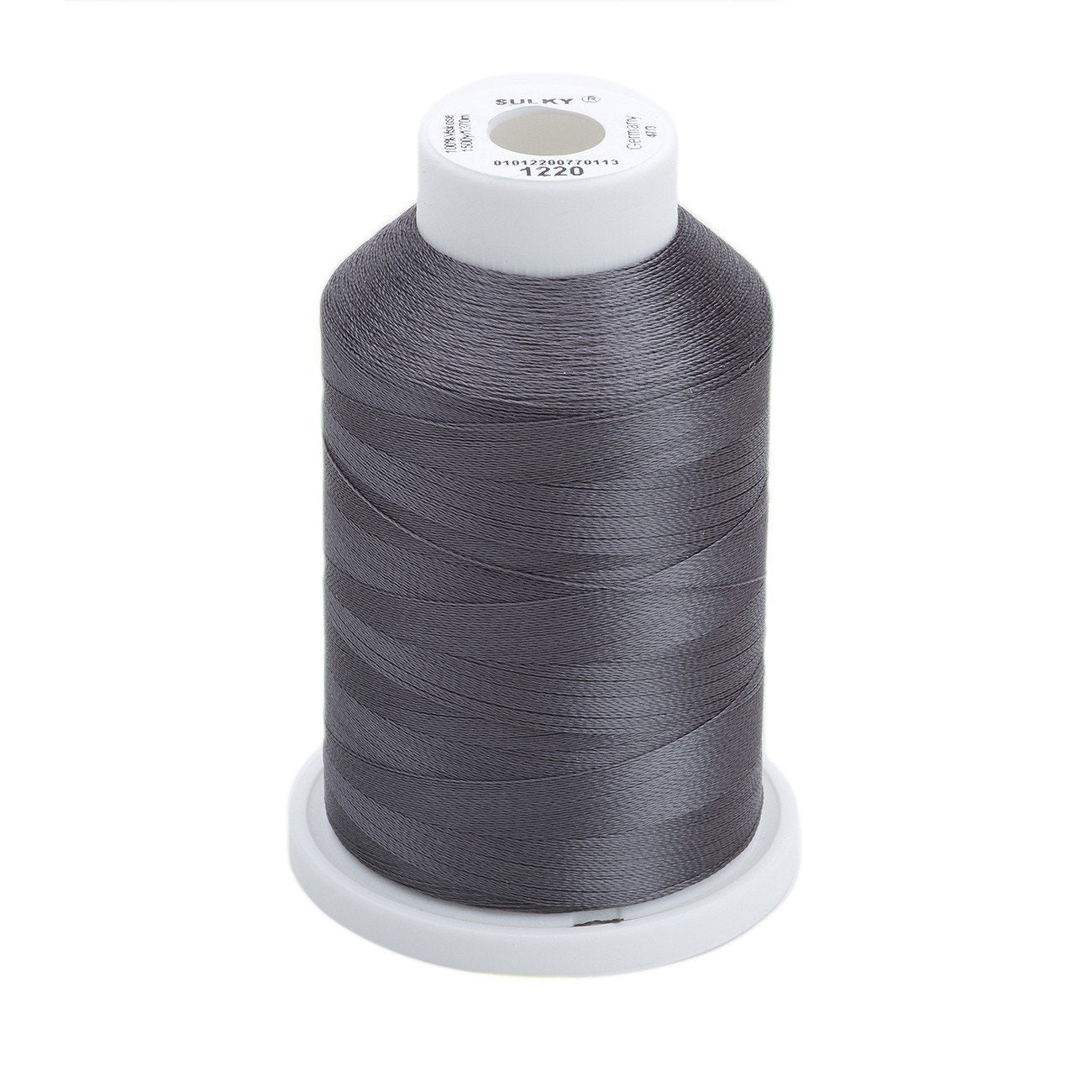 Sulky Of America 268d 40wt 2-Ply Rayon Thread, 1500 yd, Charcoal Grey