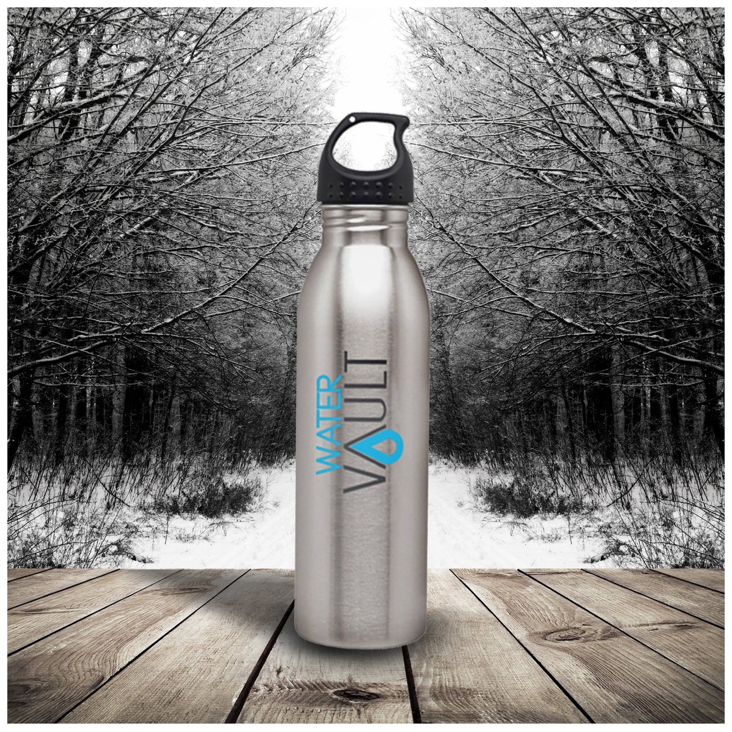 WaterVault Stainless Steel Water Bottle – Lightweight, Bpa-Free Sports Canteen, 24oz