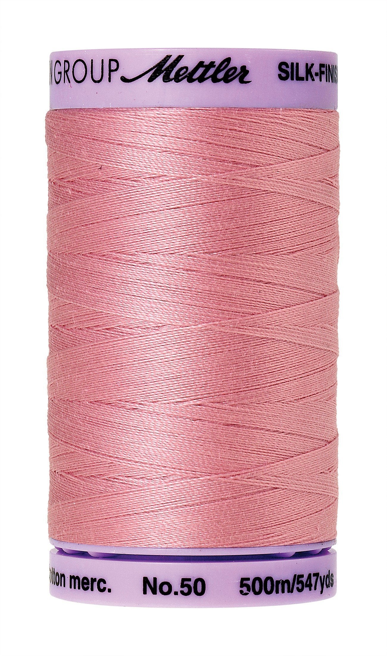 Mettler 9104.1057000000001 Silk Finish Cotton Thread 50wt 547yd-Rose, 547 yd/500m, Rose Quartz