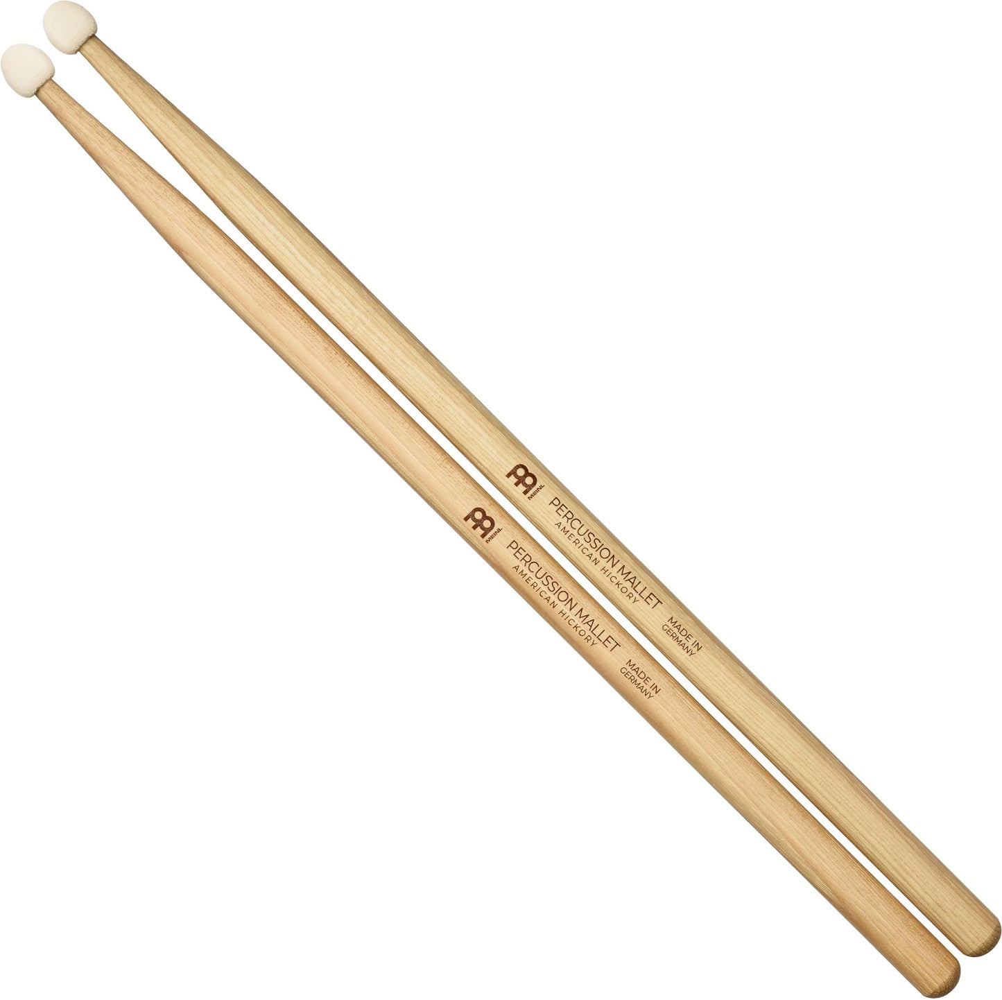 Meinl Stick & Brush Percussion Mallet with American Hickory Drumstick-Style Handle, Round Felt Tip-Made in Germany (SB116)