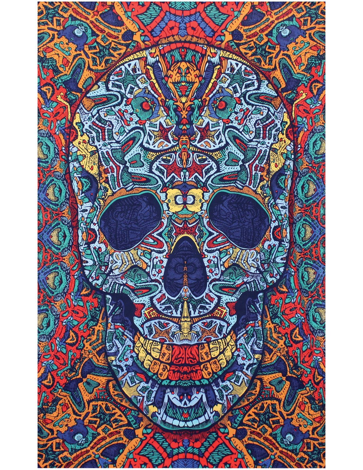 Sunshine Joy® 3D Skull Tapestry - Beach Sheet - Hanging Wall Art