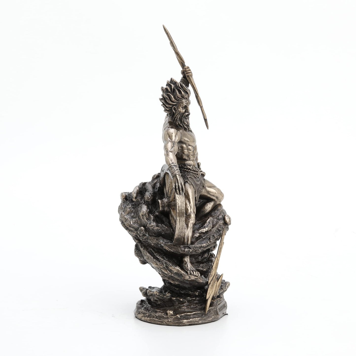 Veronese Design Taranis The Celtic God of Thunder Cold Cast Resin Antique Bronze Finish Statue