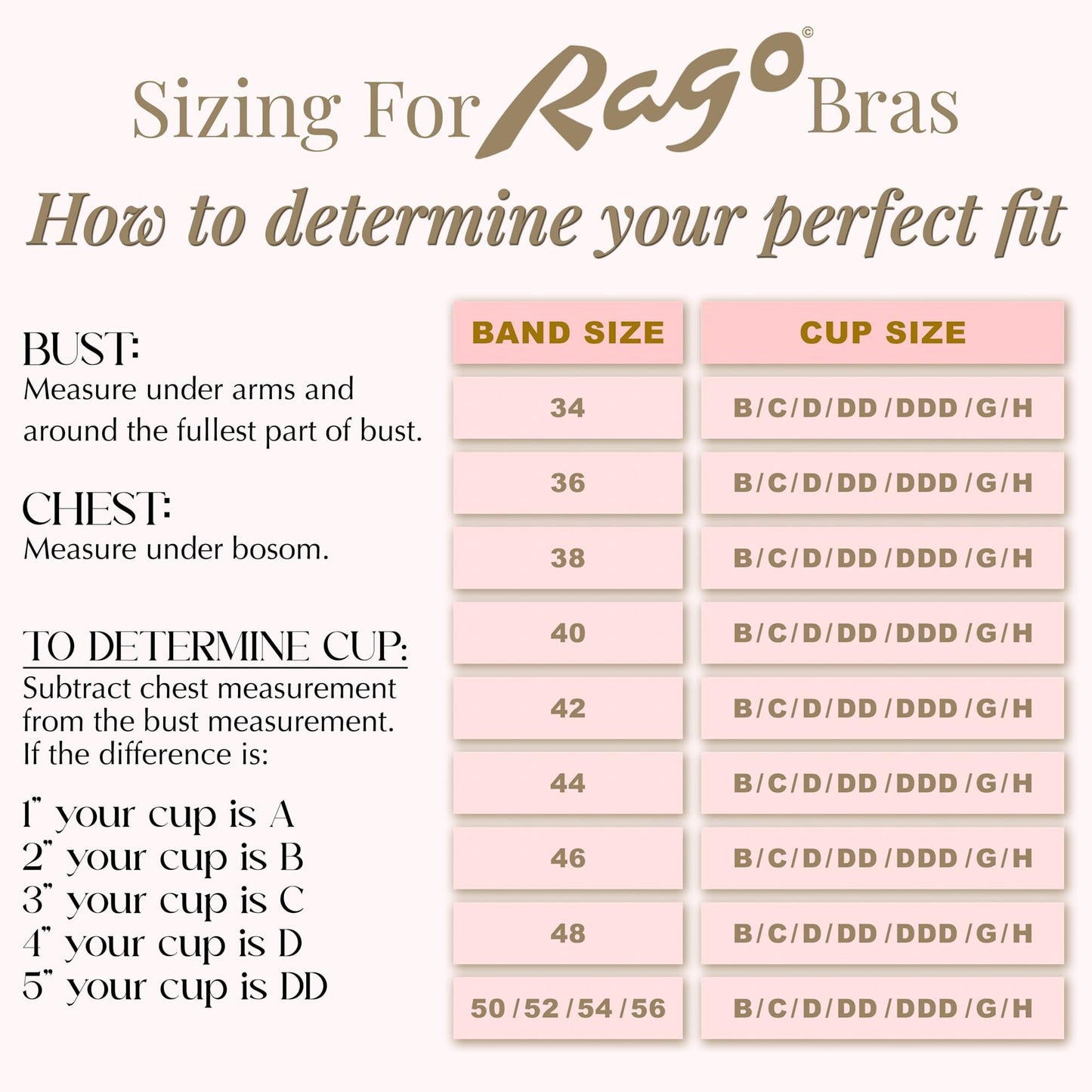 Rago Style 2202 - Long Line “Expandable Cup” Bra