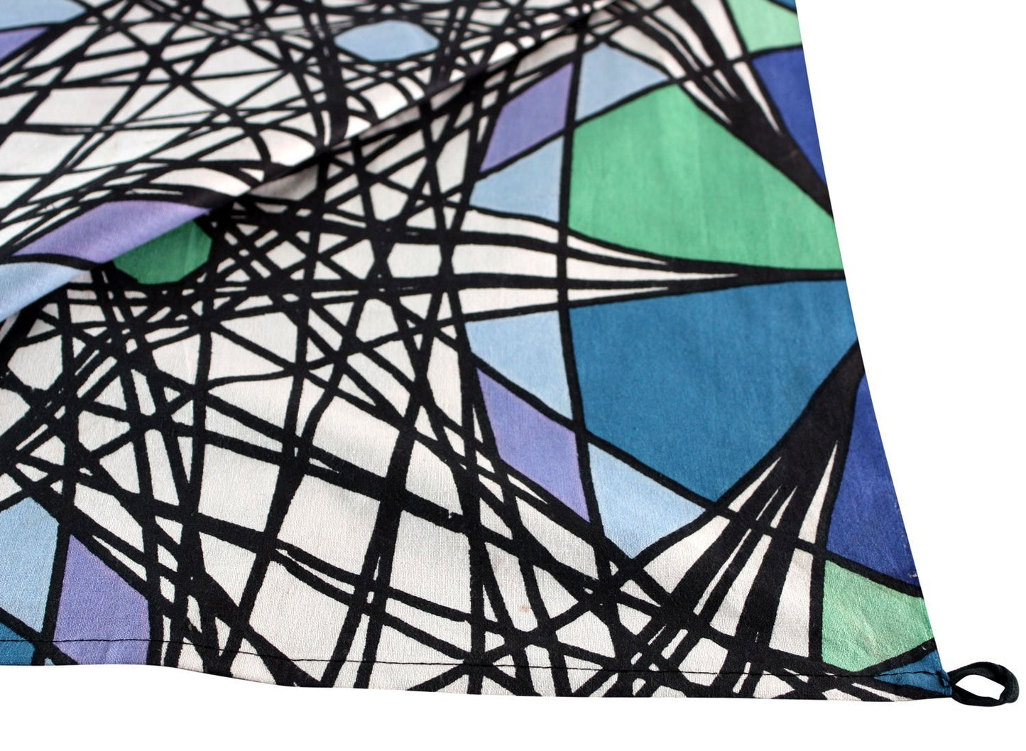 Sunshine Joy Geo Web Psychedelic Geometric Design Tapestry - 60x90 Inches - Beach Sheet - Hanging Wall Art