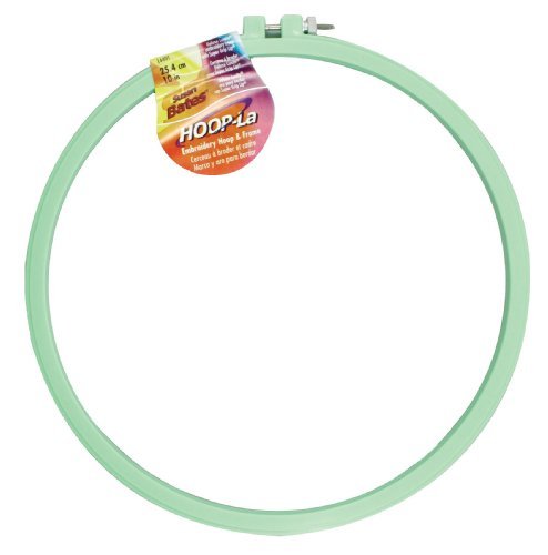 Hoop-La 14401.010 Embroidery Hoop, 10-Inch, Assorted Colors