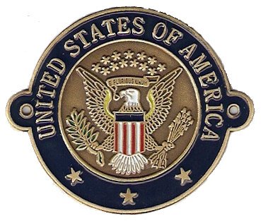 Great Seal of the United States of America - Hiking Stick Medallion